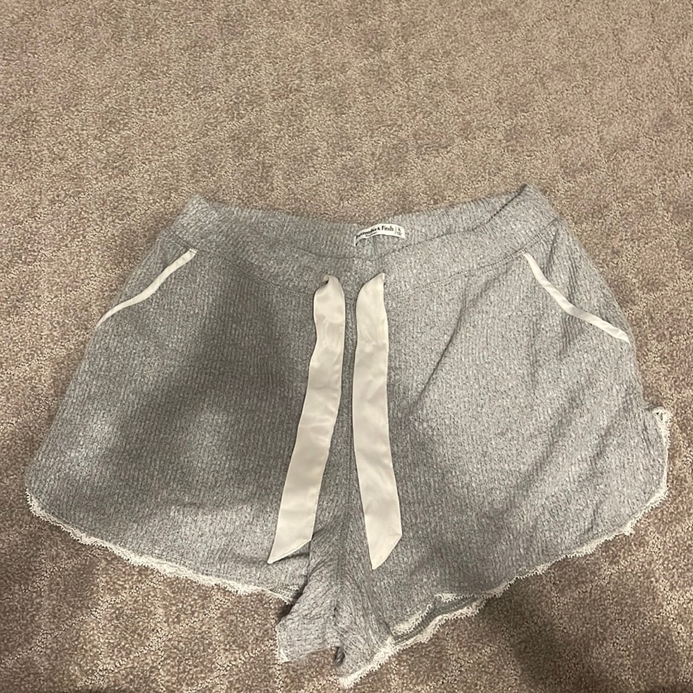 Abercrombie Soft Sleep Shorts; Grey XL